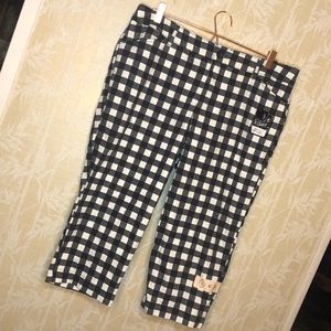 Gingham Print Capris